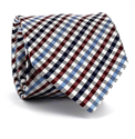 Maroon Vichy Check Tie