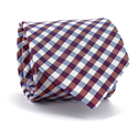 Red Vichy Check Tie