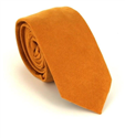 Ochre Yellow Suede Slim Tie