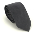 Grey Suede Slim Tie