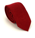 Red Suede Slim Tie