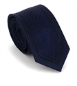 Navy Blue and Black Slim Tie