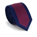 Navy Blue and Pink Slim Tie
