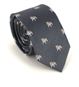 Narrow Grey Bulldog Tie
