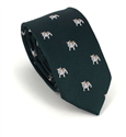 Narrow Green Bulldog Tie