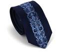 Narrow Vertical Pattern Blue Tie