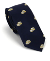 Narrow Blue Cars Tie