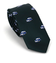 Narrow Green Cars Tie