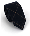 Bicolor Check Slim Tie