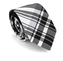 Bicolor Check Slim Tie