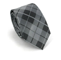 Bicolor Check Slim Tie