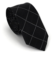 Bicolor Check Slim Tie