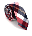 Narrow Multicolor Checkered Tie