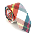 Multicolor Check Slim Tie