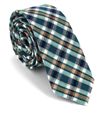 Narrow Multicolor Checkered Tie