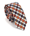 Multicolor Check Slim Tie