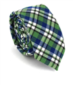 Multicolor Check Slim Tie