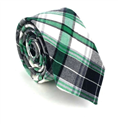 Narrow Multicolor Checkered Tie