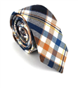 Narrow Multicolor Checkered Tie