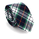 Narrow Multicolor Checkered Tie