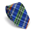 Narrow Multicolor Checkered Tie