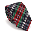 Narrow Multicolor Checkered Tie