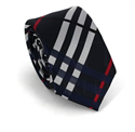 Narrow Multicolor Checkered Tie