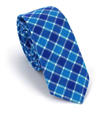Tricolor Check Slim Tie