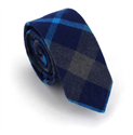 Tricolor Check Slim Tie