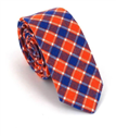 Tricolor Plaid Slim Tie