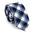 Tricolor Check Slim Tie
