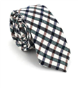 Tricolor Plaid Slim Tie