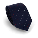 Navy Blue Polka Dot Slim Tie