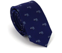 Narrow Blue Elephants Tie