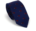 Narrow Blue Elephant Tie