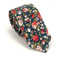 Narrow Green Floral Tie