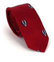 Narrow Red Hot Air Balloons Tie