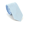 Light Blue Slim Solid Tie