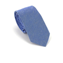 Narrow Solid Dark Blue Tie