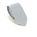 Narrow Solid Grey Tie