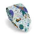 Sky Blue and Green Paisley Slim Tie