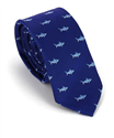 Blue Slim Shark Tie