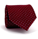 Red Textured Dot Tie