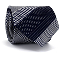 Blue Tie with Varied Patterns