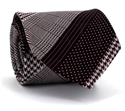 Red Tie with Varied Patterns