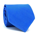 Solid Blue MicroTwill Tie