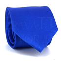 Solid Blue Horizontal Twill Tie