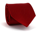 Solid Red Horizontal Twill Tie
