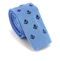 Light Blue Anchor Knit Tie