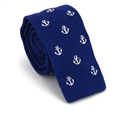 Midnight Blue Anchor Knit Tie